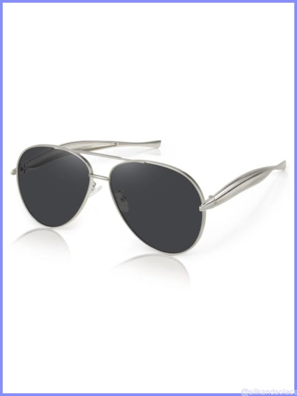 Retro Oversized Aviator Sunglasses Metal Frame UV Protection Pilot Shades